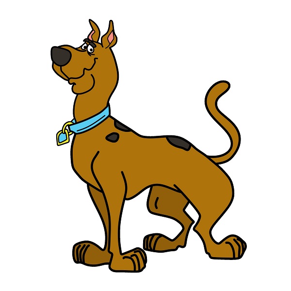 Hướng dẫn vẽ Scooby đơn giản.