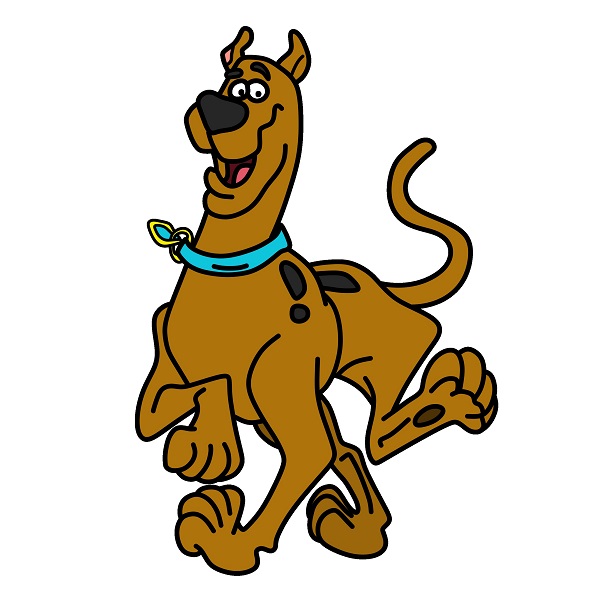 Hướng dẫn vẽ Scooby vui vẻ. - Bước 11