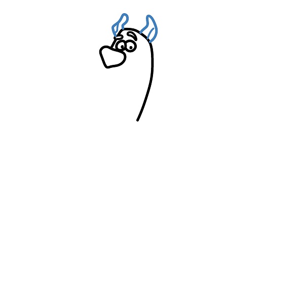 Hướng dẫn vẽ Scooby vui vẻ. - Bước 3