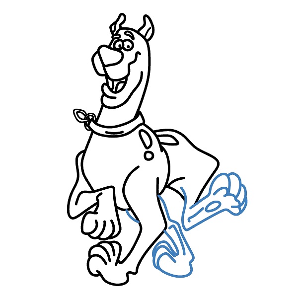 Hướng dẫn vẽ Scooby vui vẻ. - Bước 9