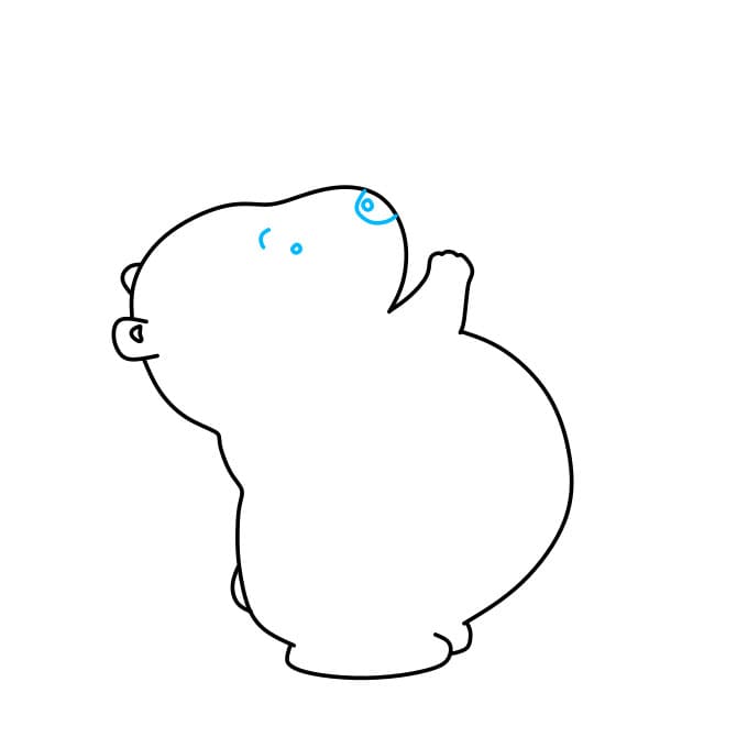 Hướng dẫn cách vẽ chú gấu dễ thương đơn giản và đẹp cho bé - Bước 7