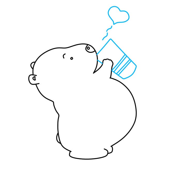 Hướng dẫn cách vẽ chú gấu dễ thương đơn giản và đẹp cho bé - Bước 8