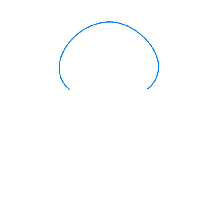 Hướng dẫn cách vẽ chú gấu dễ thương đang ở trong chiếc bình đựng mật ong đơn giản và đẹp cho bé - Bước 1