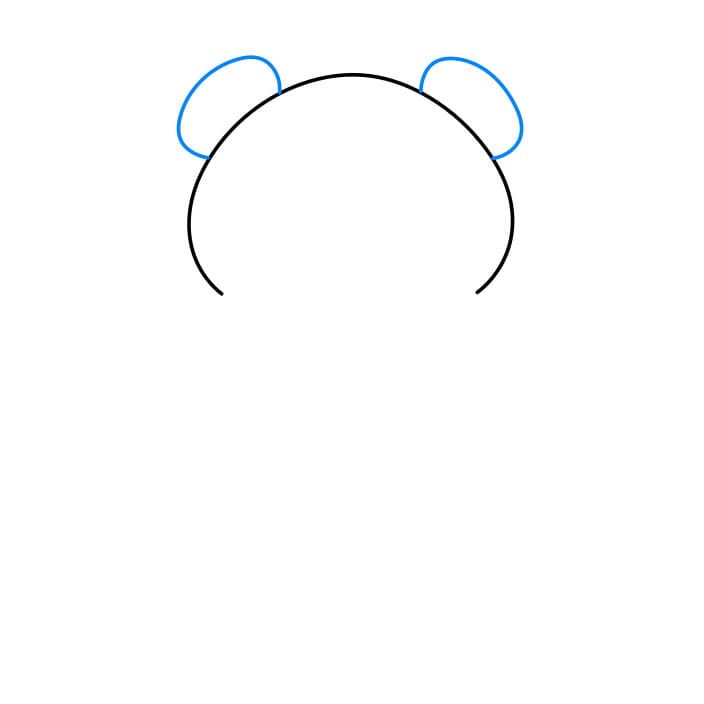 Hướng dẫn cách vẽ chú gấu dễ thương đang ở trong chiếc bình đựng mật ong đơn giản và đẹp cho bé - Bước 2