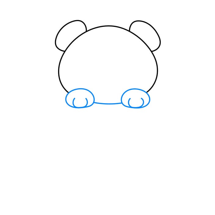 Hướng dẫn cách vẽ chú gấu dễ thương đang ở trong chiếc bình đựng mật ong đơn giản và đẹp cho bé - Bước 3