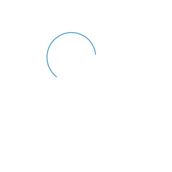 Hướng dẫn vẽ chuột Minnie đơn giản và đẹp cho bé - Bước 1