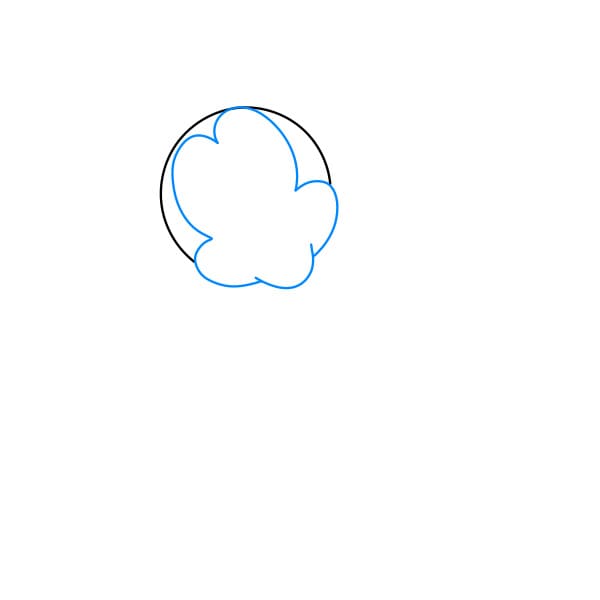 Hướng dẫn vẽ chuột Minnie đơn giản và đẹp cho bé - Bước 2