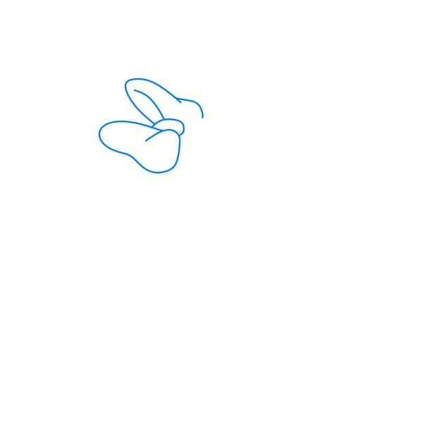 Hướng dẫn vẽ chuột Minnie thân thiện và dễ mến cho bé - Bước 1