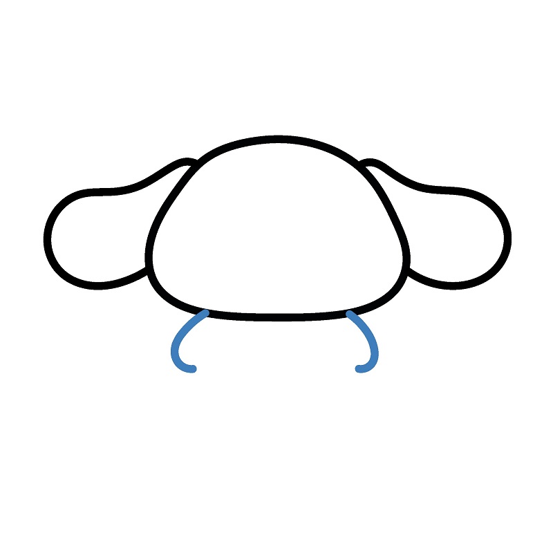 Hướng dẫn vẽ Cinnamoroll đơn giản - Bước 3