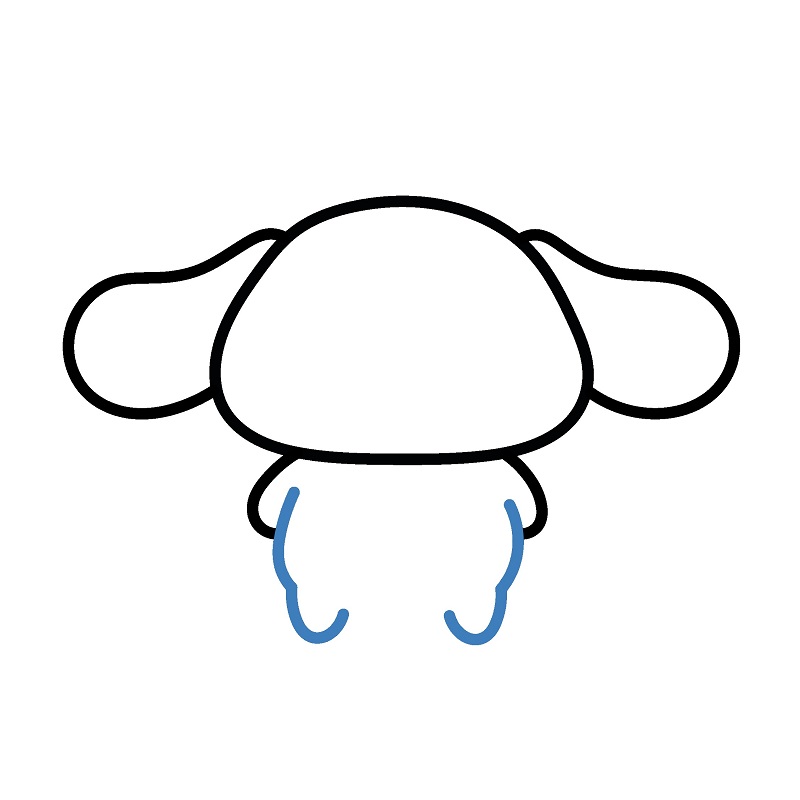 Hướng dẫn vẽ Cinnamoroll đơn giản - Bước 4