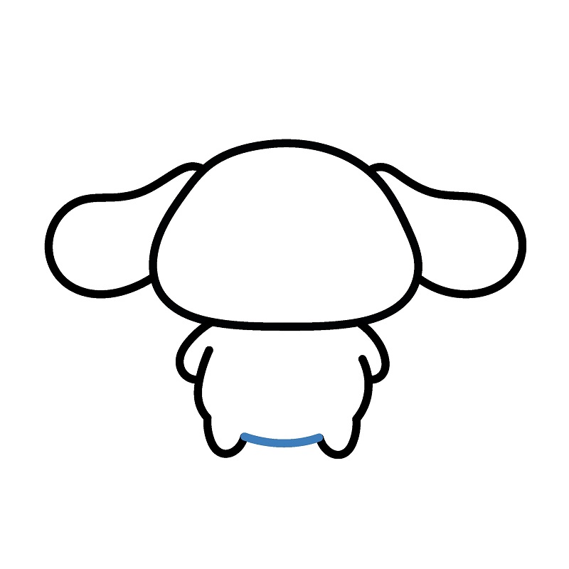 Hướng dẫn vẽ Cinnamoroll đơn giản - Bước 5