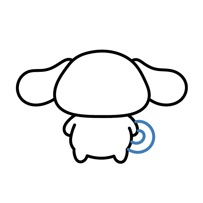 Hướng dẫn vẽ Cinnamoroll đơn giản - Bước 6