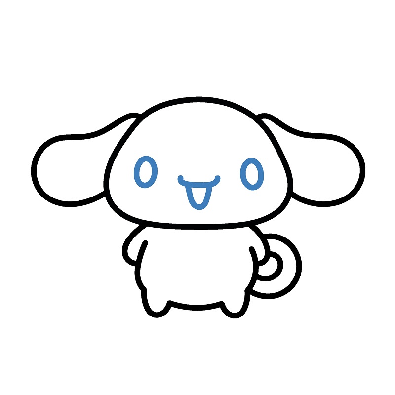 Hướng dẫn vẽ Cinnamoroll đơn giản - Bước 7