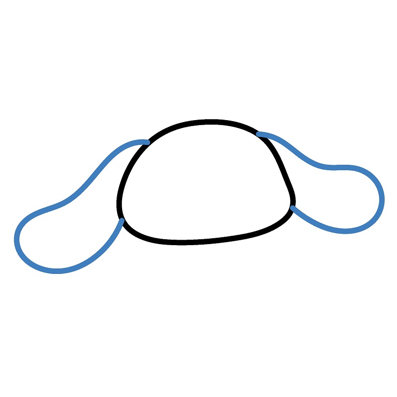 Hướng dẫn vẽ Cinnamoroll đáng yêu. - Bước 2