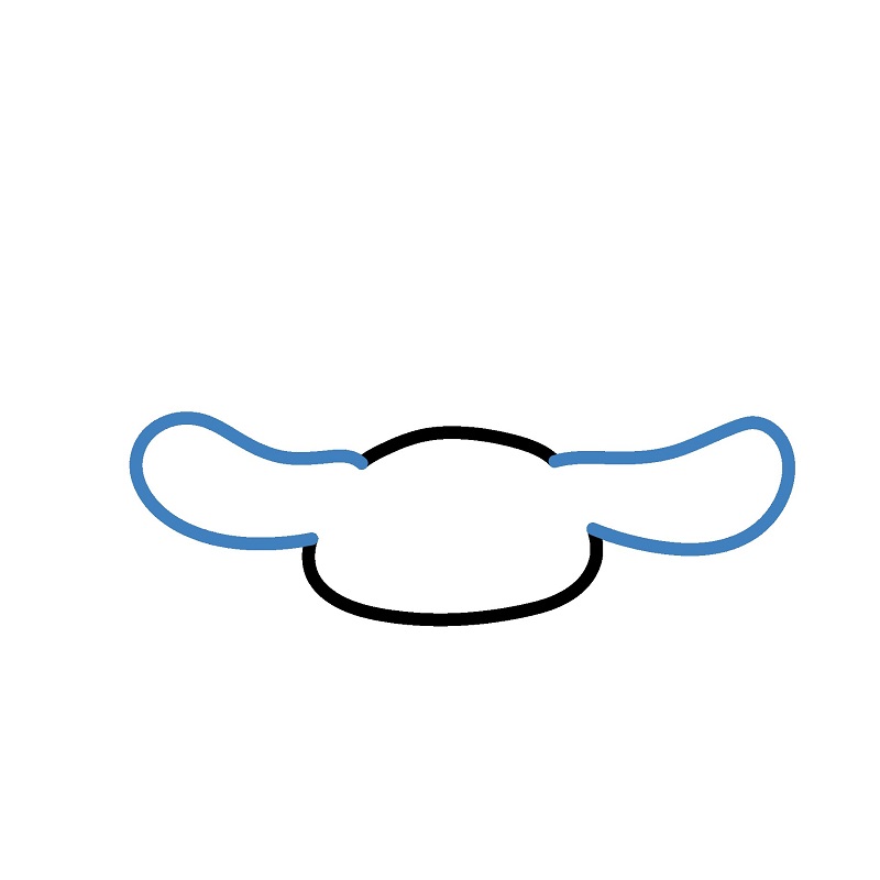 Hướng dẫn vẽ Cinnamoroll chơi bóng bay. - Bước 2