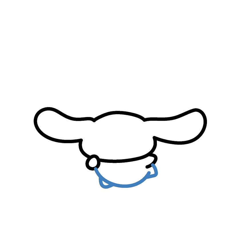 Hướng dẫn vẽ Cinnamoroll chơi bóng bay. - Bước 4