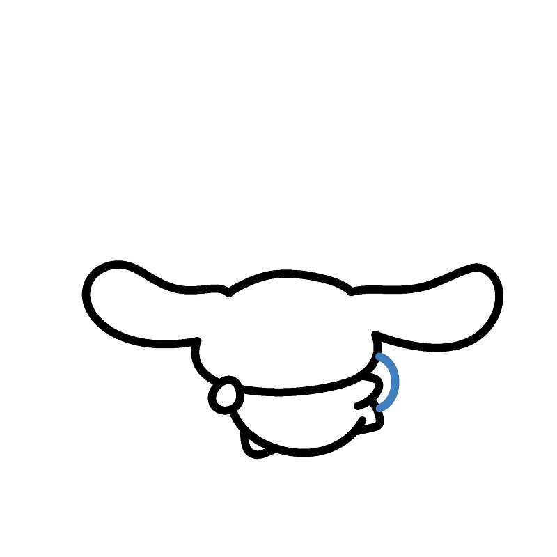 Hướng dẫn vẽ Cinnamoroll chơi bóng bay. - Bước 5