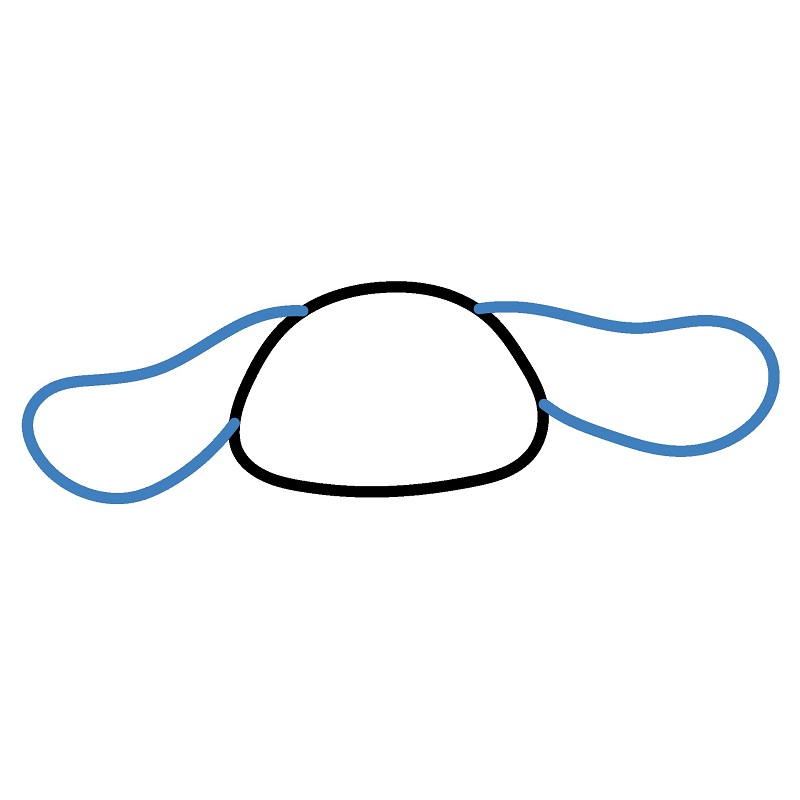 Hướng dẫn vẽ Cinnamoroll năng động. - Bước 2