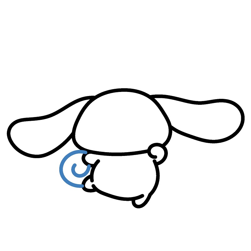 Hướng dẫn vẽ Cinnamoroll năng động. - Bước 5