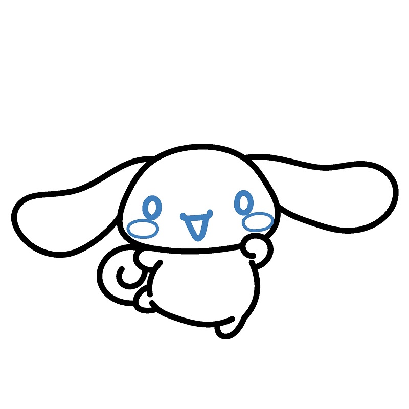 Hướng dẫn vẽ Cinnamoroll năng động. - Bước 6