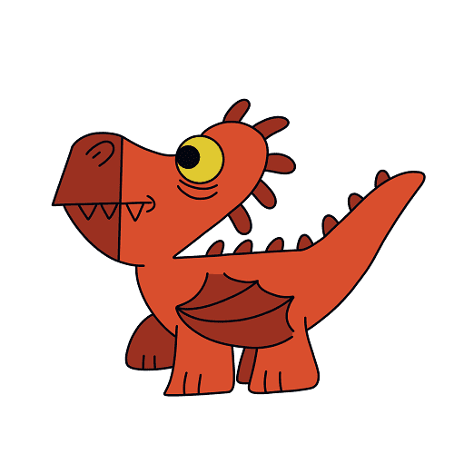 Hướng dẫn vẽ con rồng đáng yêu theo số cho bé