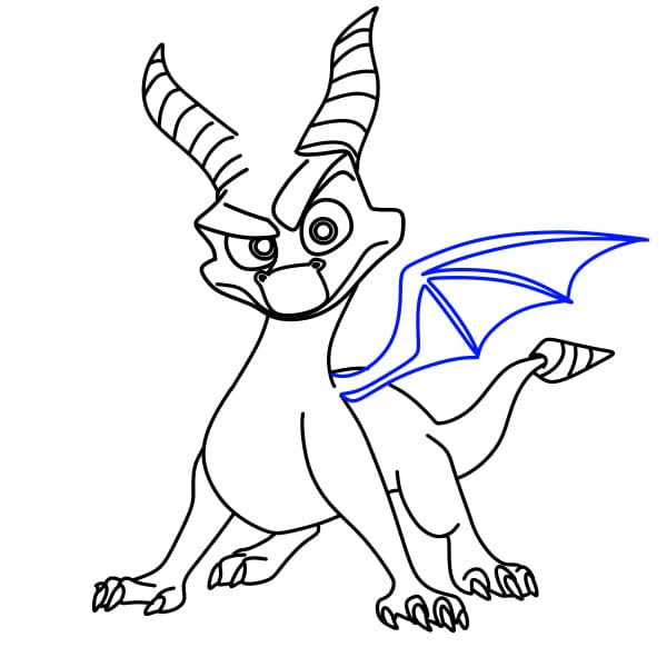 Hướng dẫn vẽ con rồng mạnh mẽ - Bước 10