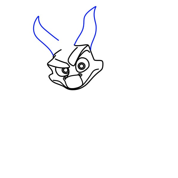 Hướng dẫn vẽ con rồng mạnh mẽ - Bước 4