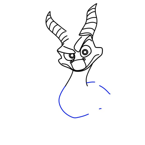 Hướng dẫn vẽ con rồng mạnh mẽ - Bước 6