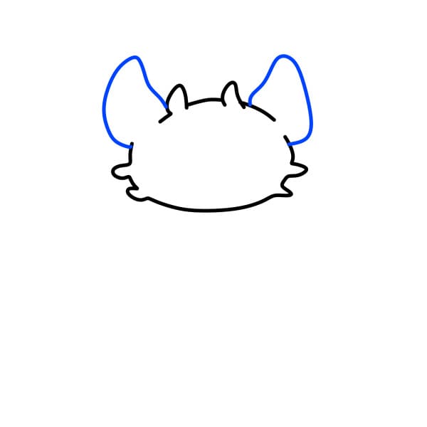 Hướng dẫn vẽ chú rồng đang tức giận - Bước 2