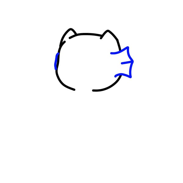 Hướng dẫn vẽ chú rồng siêu dễ thương - Bước 3