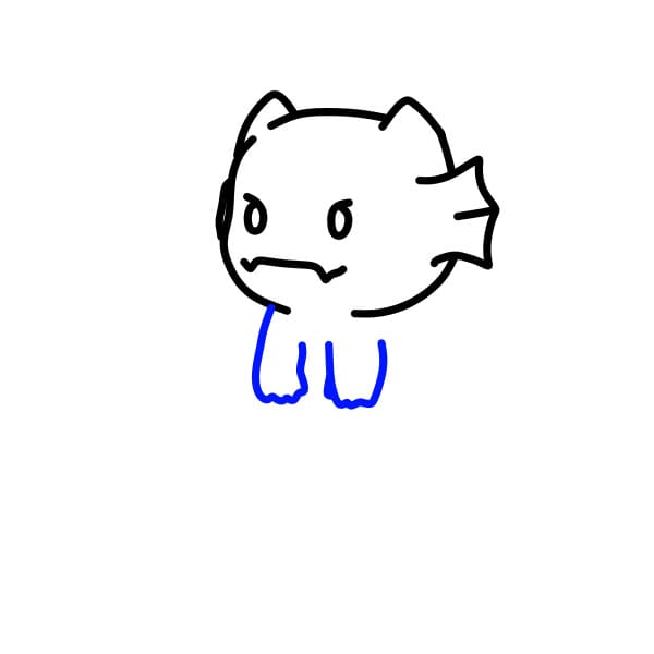 Hướng dẫn vẽ chú rồng siêu dễ thương - Bước 5