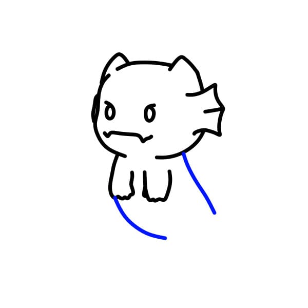 Hướng dẫn vẽ chú rồng siêu dễ thương - Bước 6