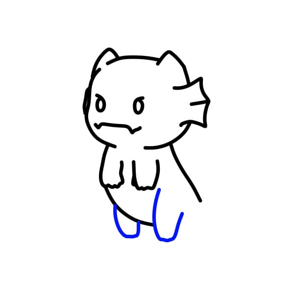 Hướng dẫn vẽ chú rồng siêu dễ thương - Bước 7