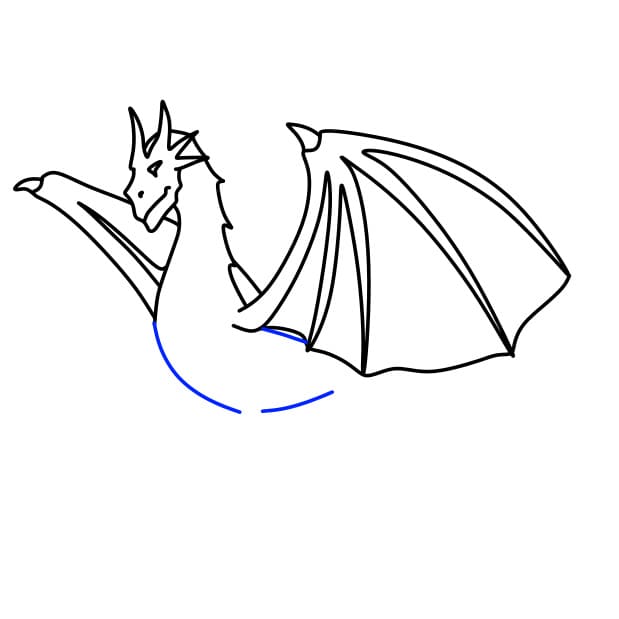 Hướng dẫn vẽ con rồng bạo chúa - Bước 6