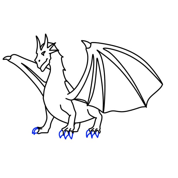 Hướng dẫn vẽ con rồng bạo chúa - Bước 8