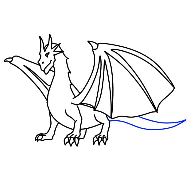 Hướng dẫn vẽ con rồng bạo chúa - Bước 9