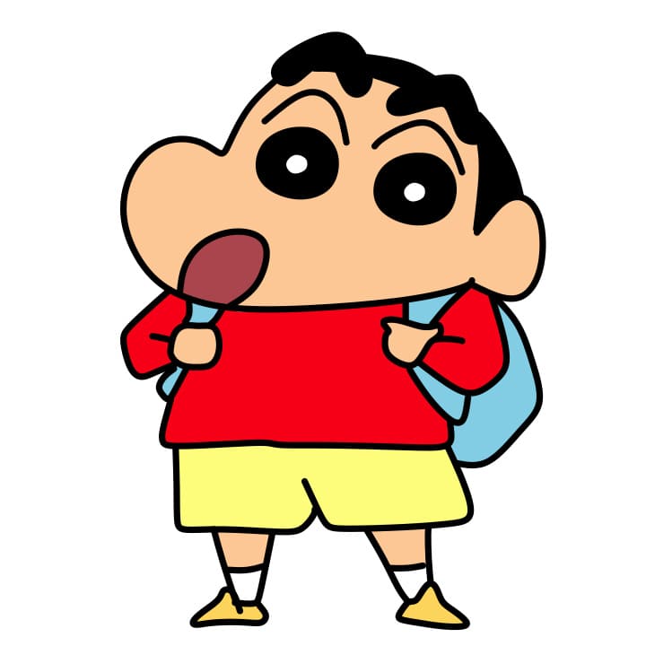 Hướng dẫn cách vẽ Shin ( Crayon Shin-chan ) đơn giản cho bé