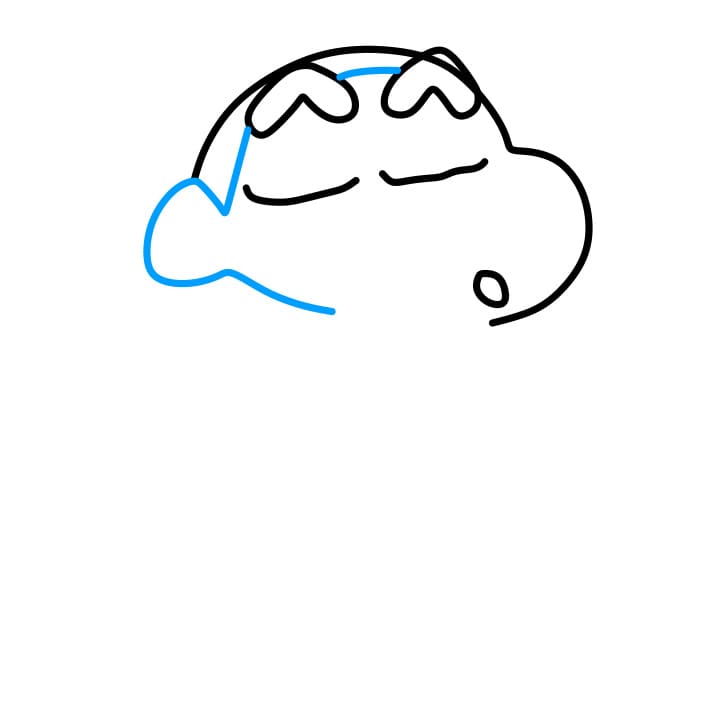 Hướng dẫn vẽ dễ dàng : Crayon Shin-chan - Bước 3