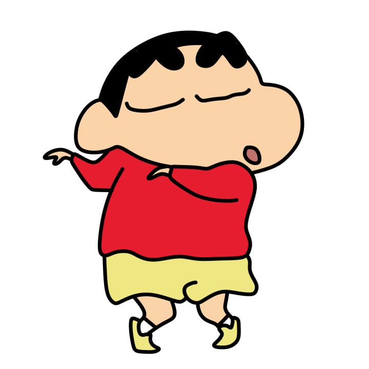Hướng dẫn vẽ dễ dàng : Crayon Shin-chan - Bước 6