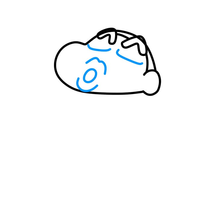 Hướng dẫn cách vẽ Crayon Shin-chan đơn giản - Bước 3