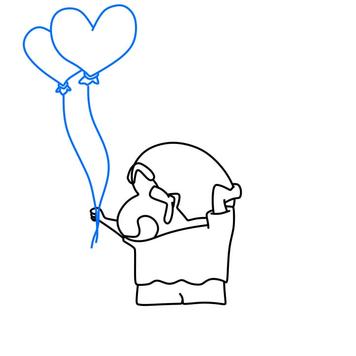 Hướng dẫn cách vẽ Crayon Shin-chan chi tiết từng bước cho bé - Bước 5