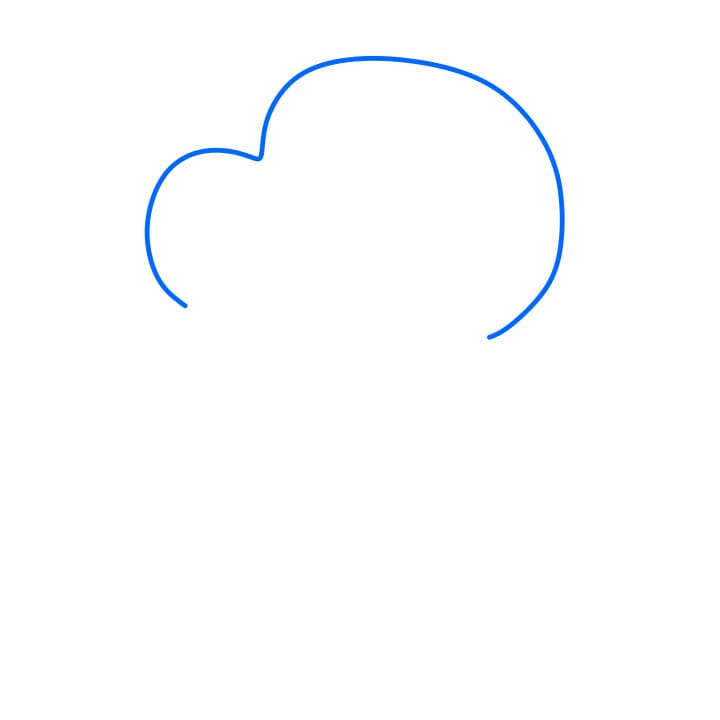 Hướng dẫn cách vẽ Crayon Shin-chan đang múa - Bước 1