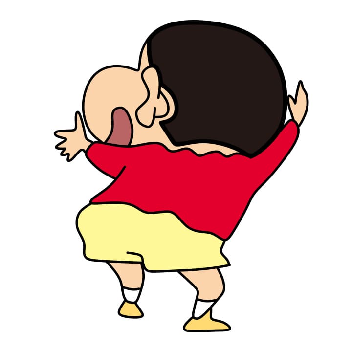 Hướng dẫn cách vẽ Crayon Shin-chan đang múa - Bước 6