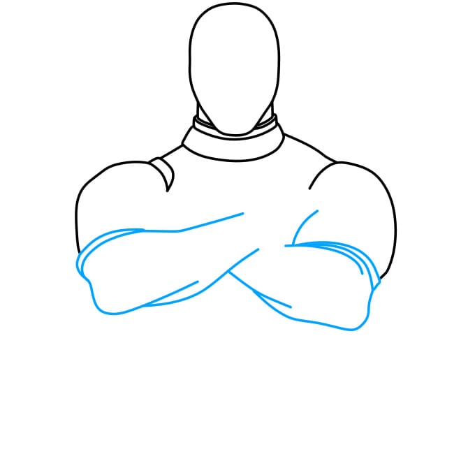 Hướng dẫn vẽ Deadpool siêu ngầu cho bé - Bước 4