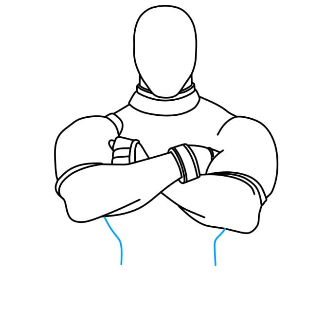 Hướng dẫn vẽ Deadpool siêu ngầu cho bé - Bước 5