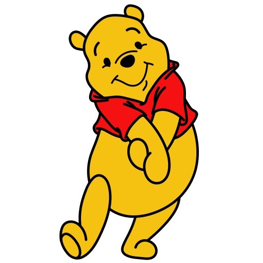 Hướng dẫn vẽ gấu Pooh ngại ngùng. - Bước 13