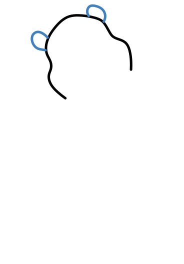 Hướng dẫn vẽ gấu Pooh ngại ngùng. - Bước 2