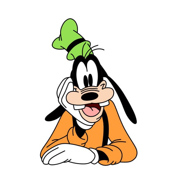 Hướng dẫn vẽ chú chó Goofy đơn giản cho bé