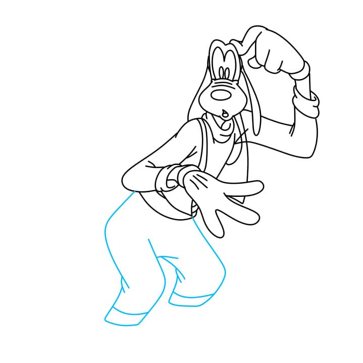 Hướng dẫn vẽ chú chó Goofy - Bước 6
