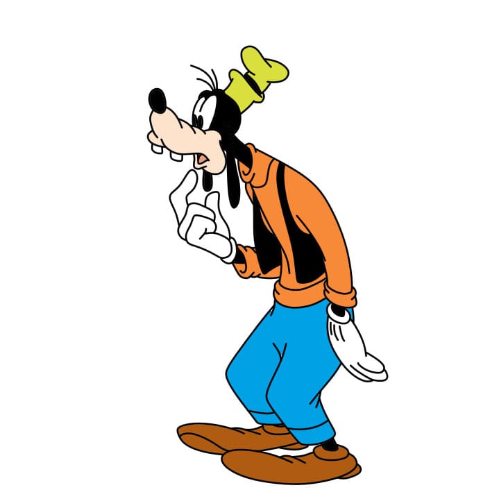 Hướng dẫn vẽ Goofy đơn giản